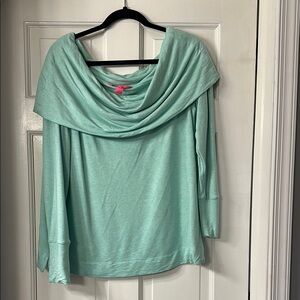 Lilly Pulitzer Mint Green Off The Shoulder Top